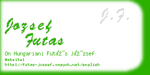 jozsef futas business card